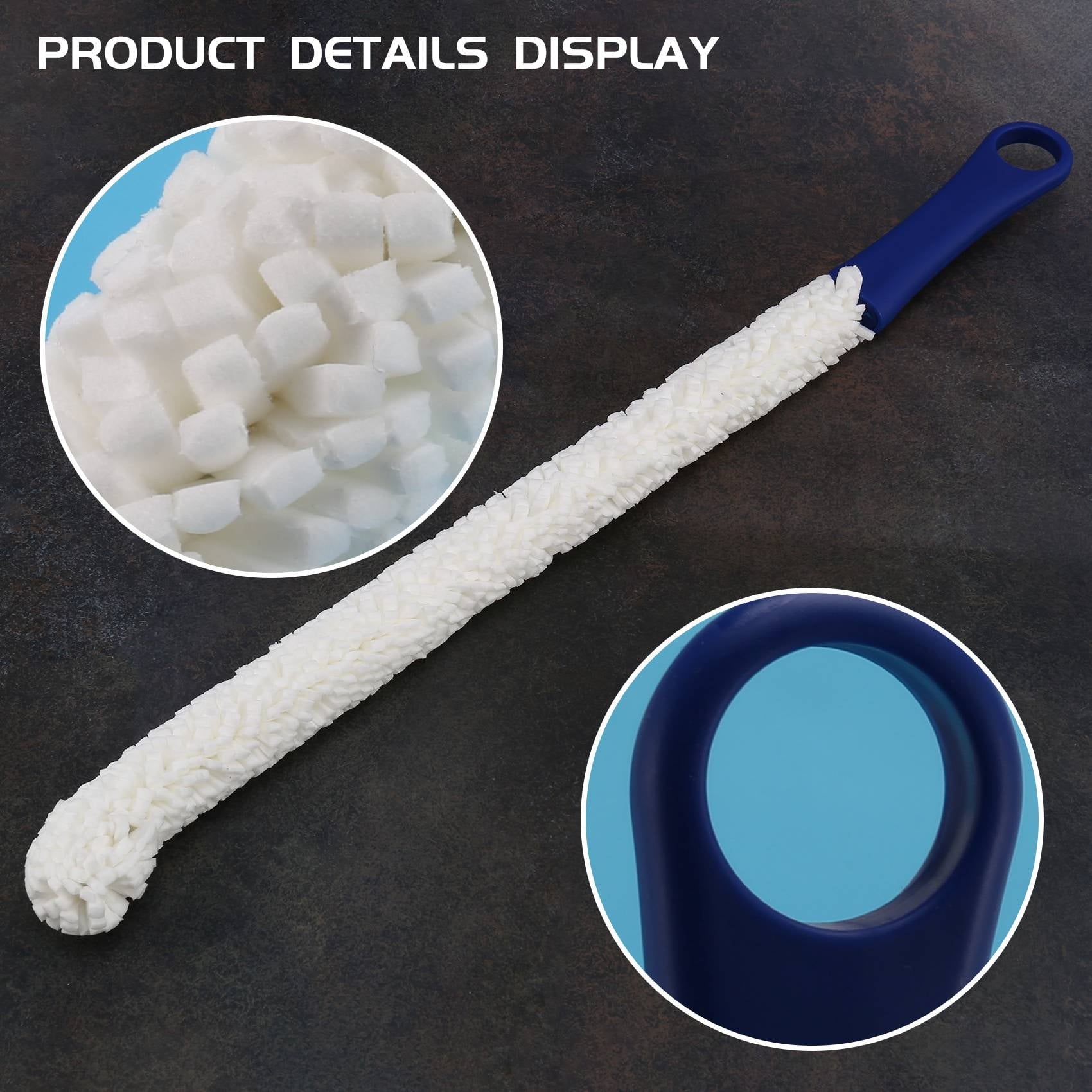 Bottle Cleaning Brush - Set of 2 Flexible Bottle Scourer - Multi-Function Household Cleaning Tools for Cleaning of Wine Decanters, Goblets, Glasses, Cups