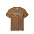 Camo Logo Badge Short Sleeve T-Shirt  Tobacco