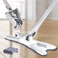 Flat Floor Mop with Replace Cloth Heads 360 Degree Squeeze Hand-Free Wash Household Lazy Home Cleaning Tool