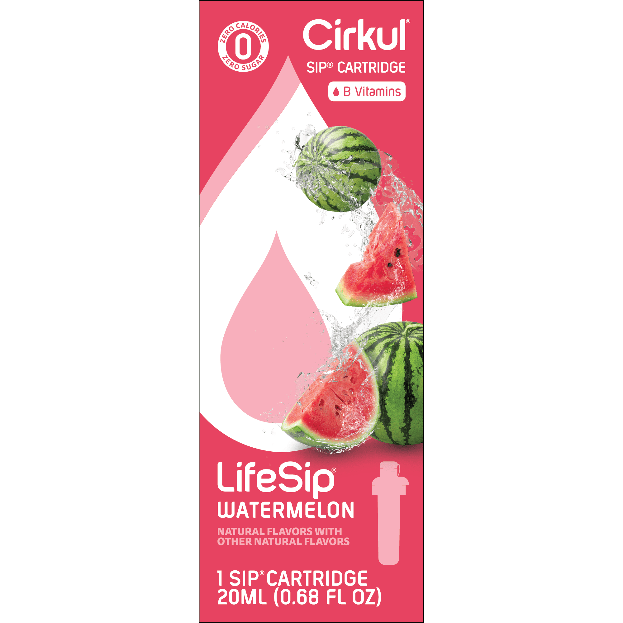 (2 pack)   Watermelon Flavor Cartridge, Drink Mix, 1-Pack