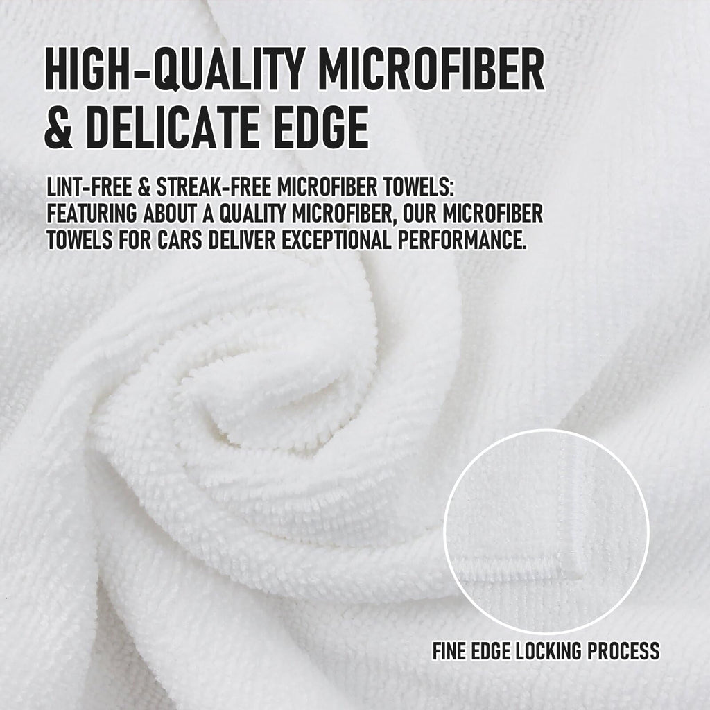 Clean Microfiber Cleaning Cloth, 16in*16in, 12 Pack Ultra-Thick Cleaning Rags, Super Absorbent, Lint Free &amp; Streak Free Cleaning Towels For Car, House, Kitchen, Office