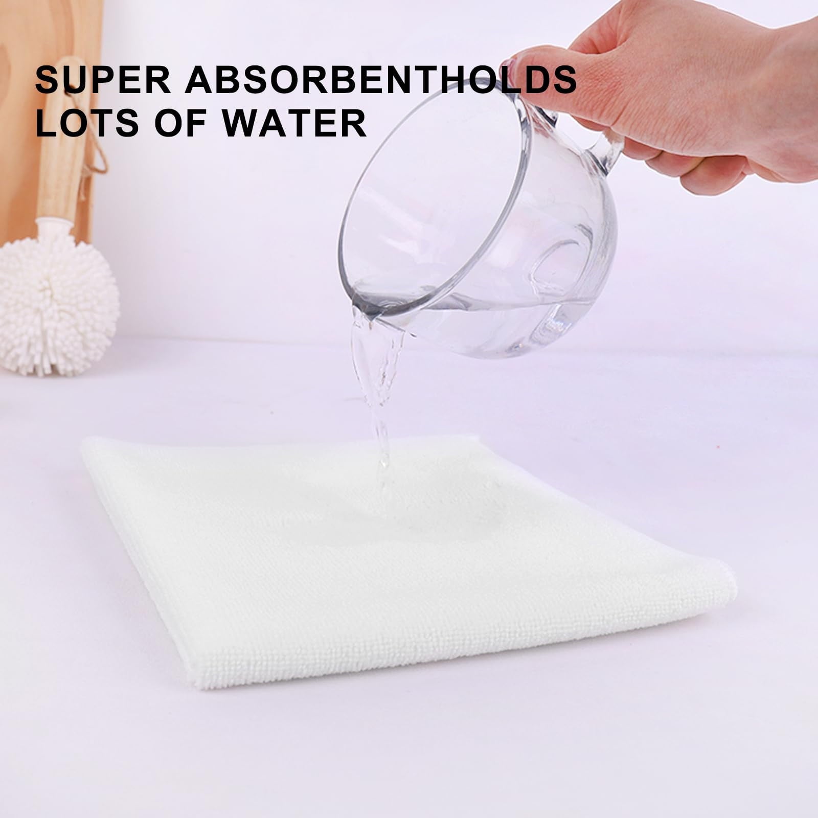 Clean Microfiber Cleaning Cloth, 16in*16in, 12 Pack Ultra-Thick Cleaning Rags, Super Absorbent, Lint Free &amp; Streak Free Cleaning Towels For Car, House, Kitchen, Office