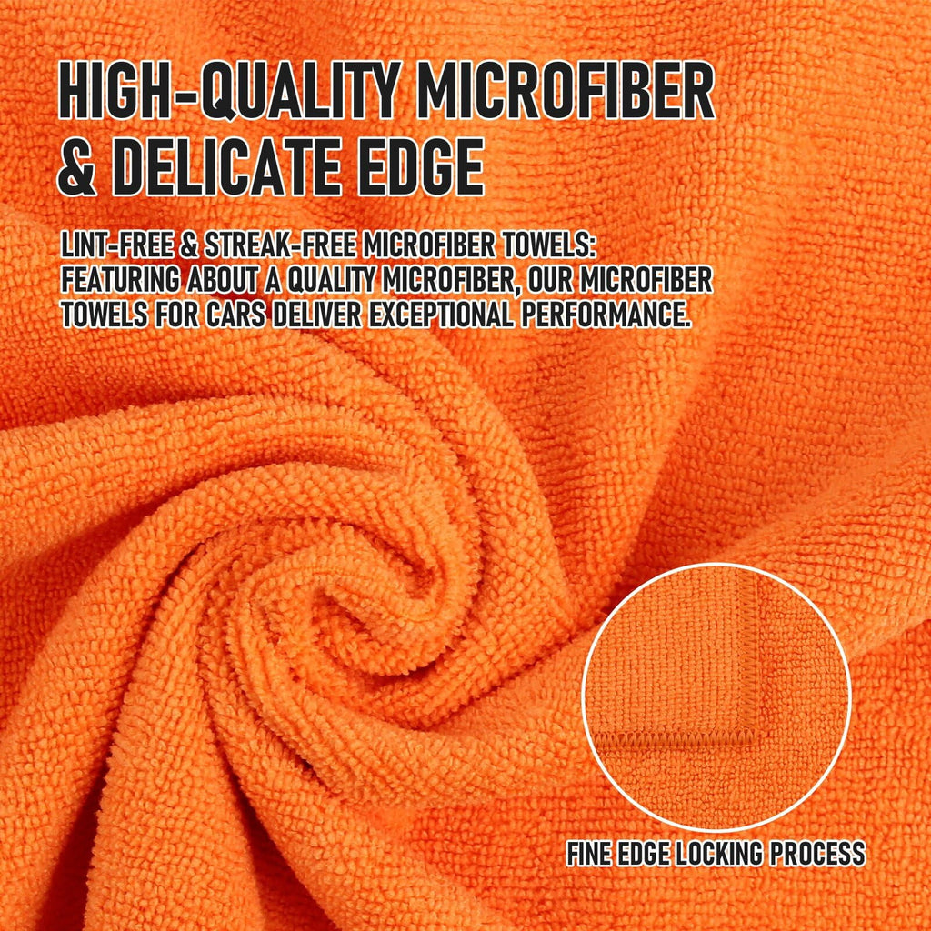 Clean Microfiber Cleaning Cloth, 16in*16in, 12 Pack Ultra-Thick Cleaning Rags, Super Absorbent, Lint Free &amp; Streak Free Cleaning Towels For Car, House, Kitchen, Office