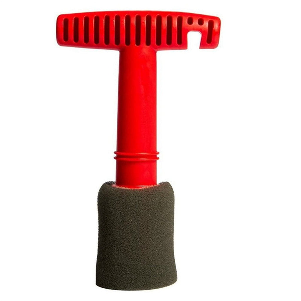 2X Car Wash Embedded Tire Screw Brush Lug Nut Wheel Cleaning Tools with 6 Extra Sponges