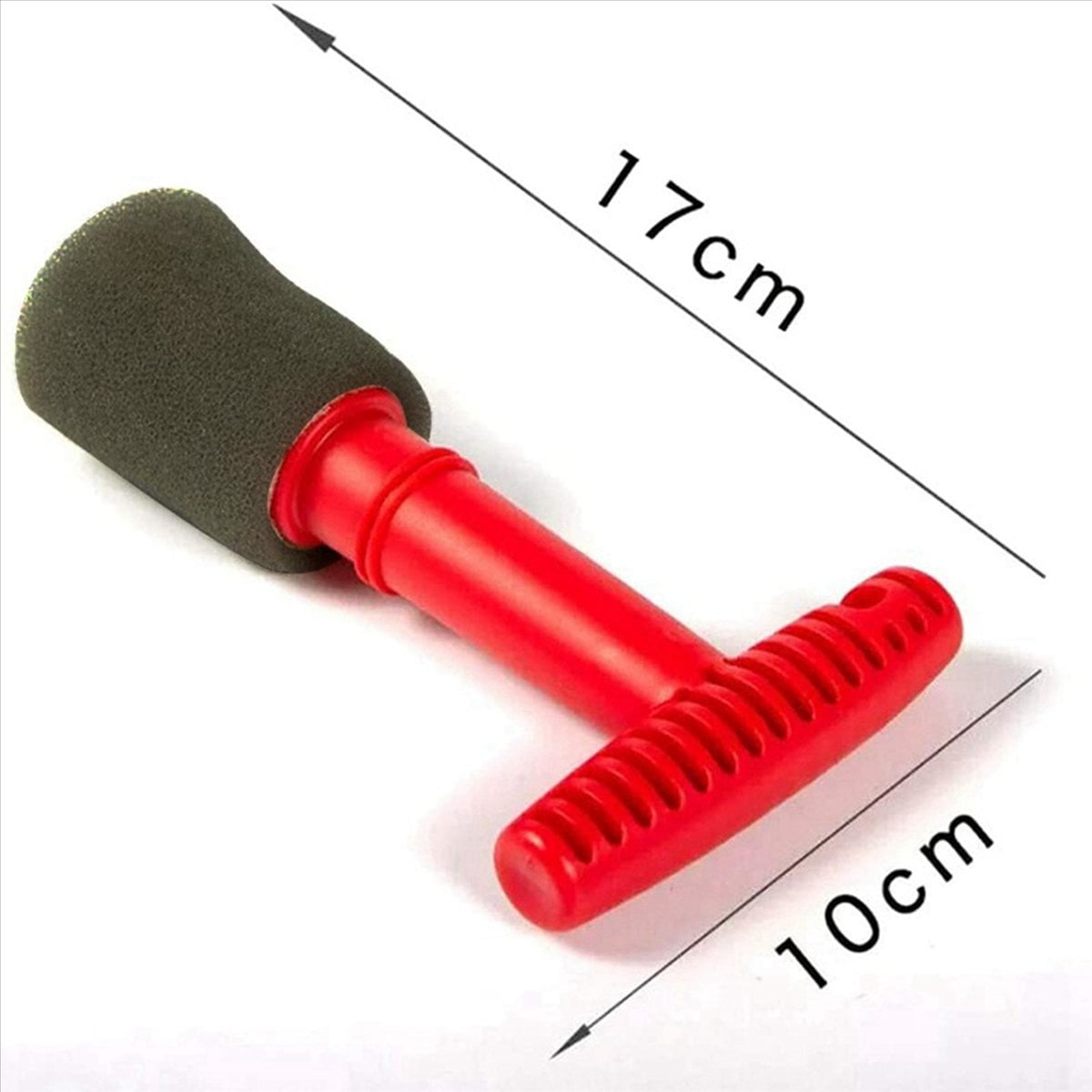 2X Car Wash Embedded Tire Screw Brush Lug Nut Wheel Cleaning Tools with 6 Extra Sponges