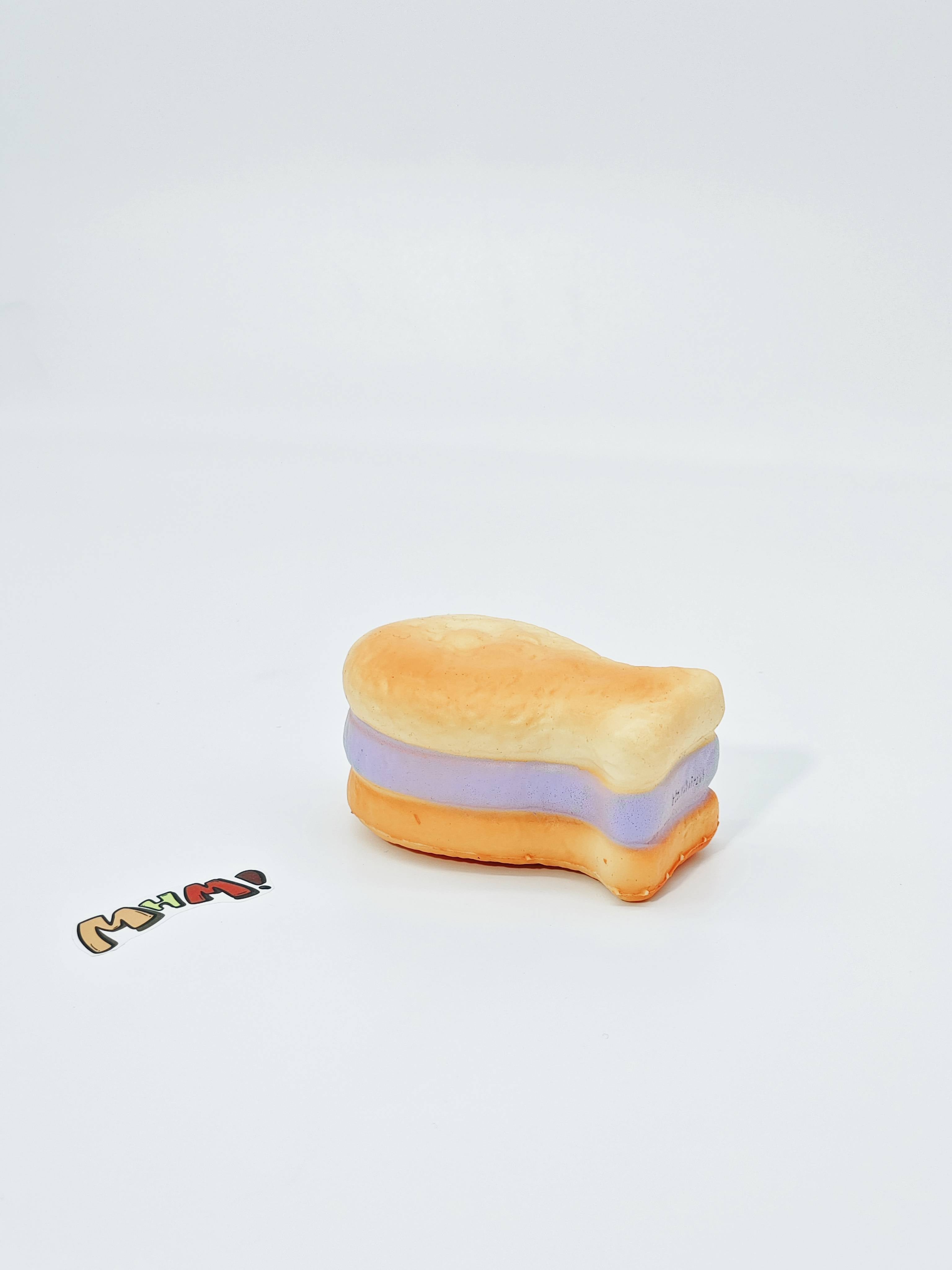 🐟 Purple Filling Fish Cake Squishy | Snack Themed Slow Rising Stress Relief Toy