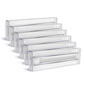 6 Pack Drawer Dividers, Adjustable Drawer Organiser Divider(11.8 -19.7 inch), for Kitchen Bedroom Office Desk Dresser