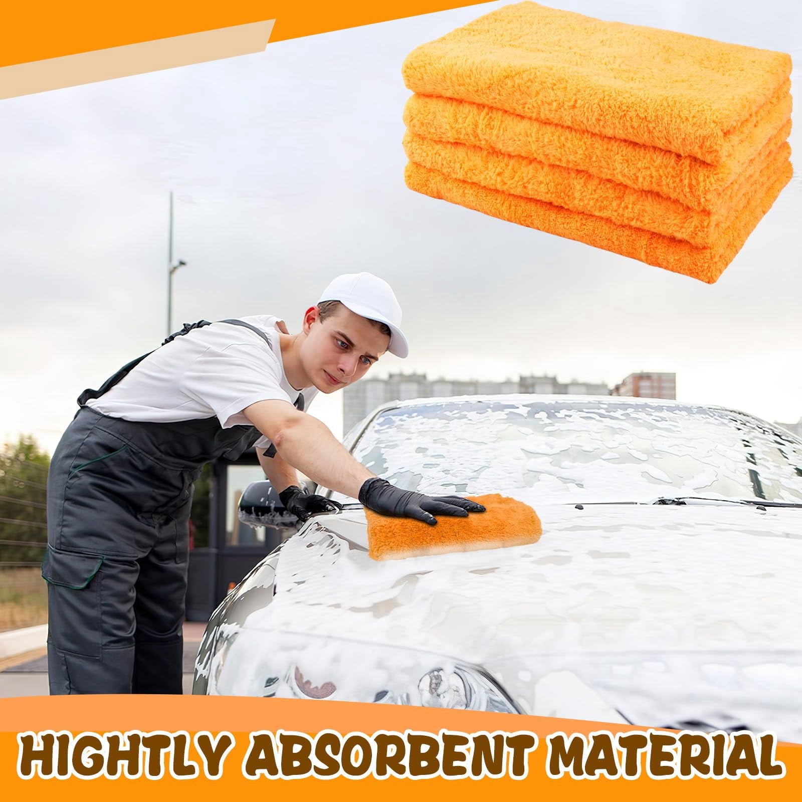 4 Pcs Extra Large Microfiber Cleaning Cloth, 30"x20" Washable Reusable Floor Cloth For Squeegee Mop House Floor Kitchen Car Window Highly Absorbent, Lint And Streak Free (Grey)