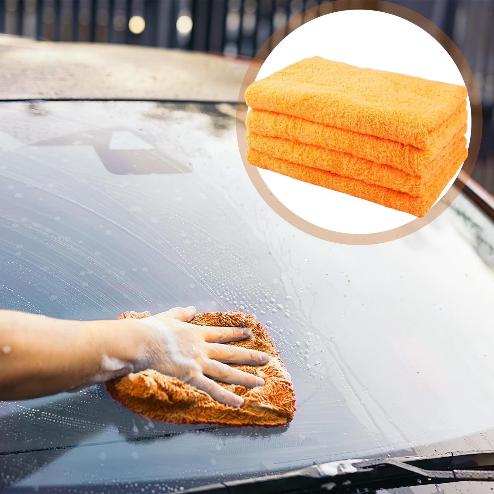 4 Pcs Extra Large Microfiber Cleaning Cloth, 30"x20" Washable Reusable Floor Cloth For Squeegee Mop House Floor Kitchen Car Window Highly Absorbent, Lint And Streak Free (Grey)