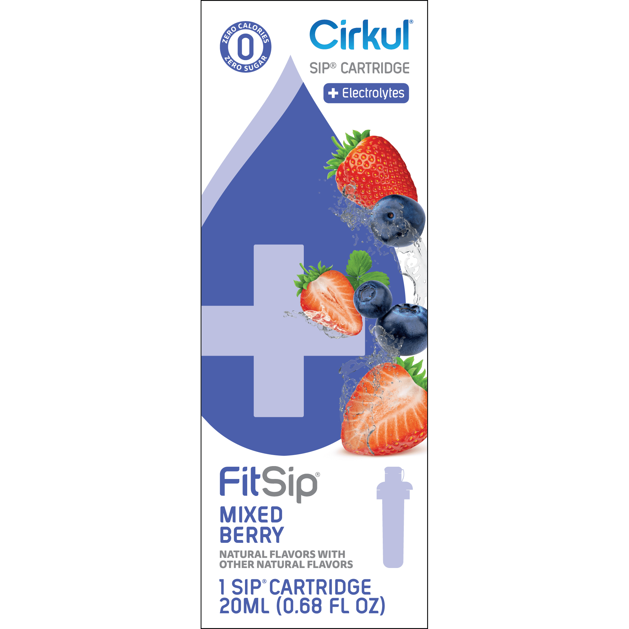 (2 pack)   Mixed Berry Flavor Cartridge, Drink Mix, 1-Pack
