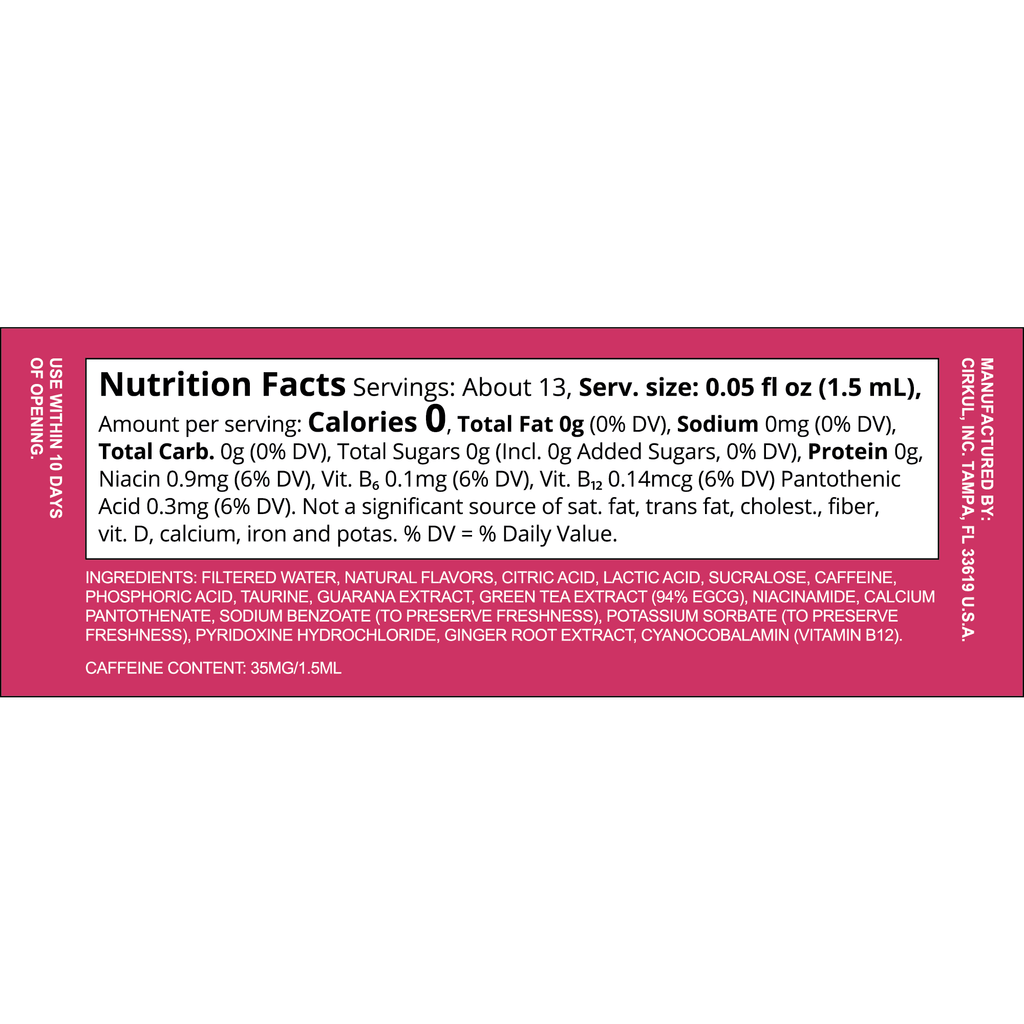 Energy Passion Fruit Dragon Fruit Flavor Cartridge, Drink Mix, 1-Pack