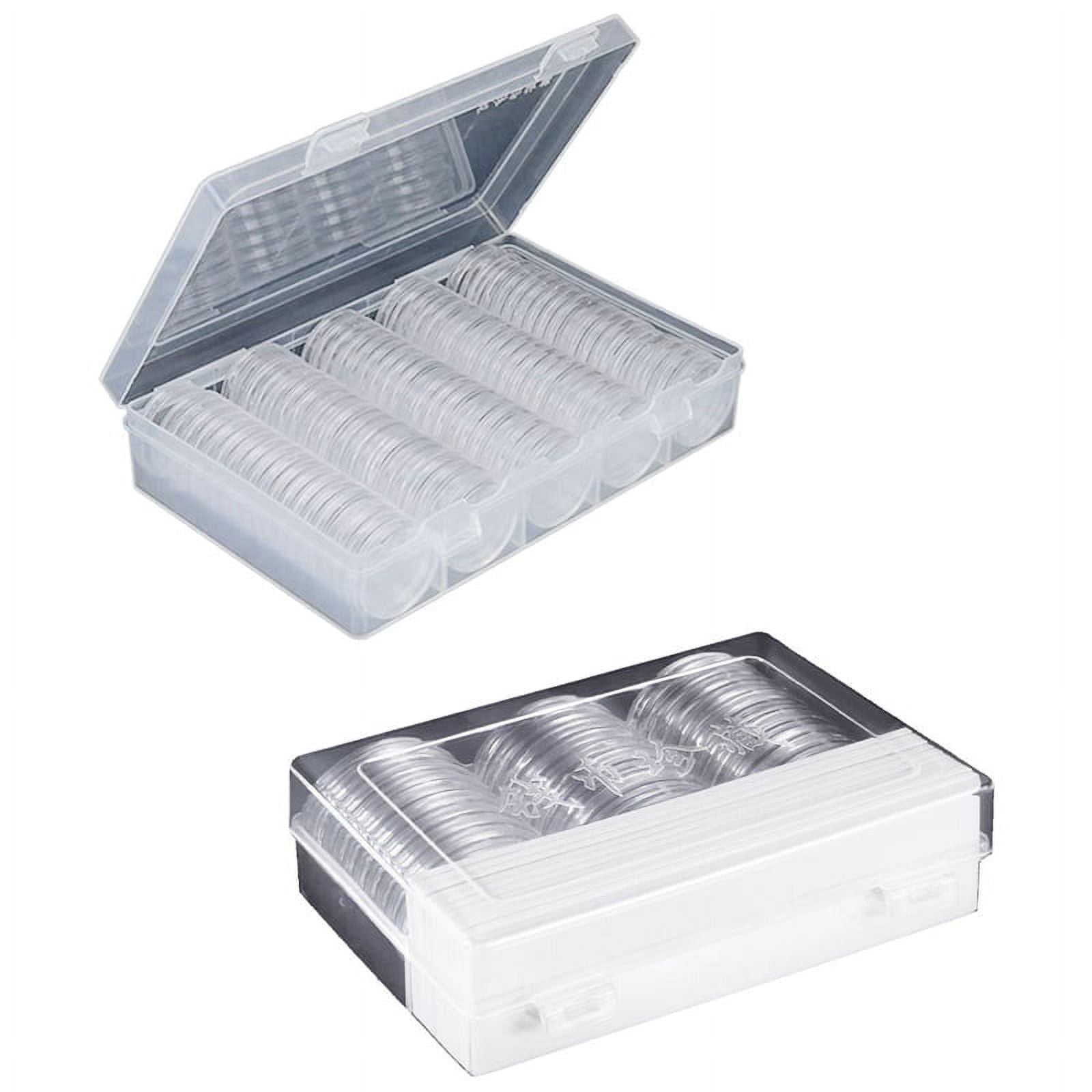 260 Pcs Coin Capsules Holder and Protect Gasket Coin Case for Coin Collection Supplies, 200 Pcs 30Mm &amp; 60 Pcs 46Mm