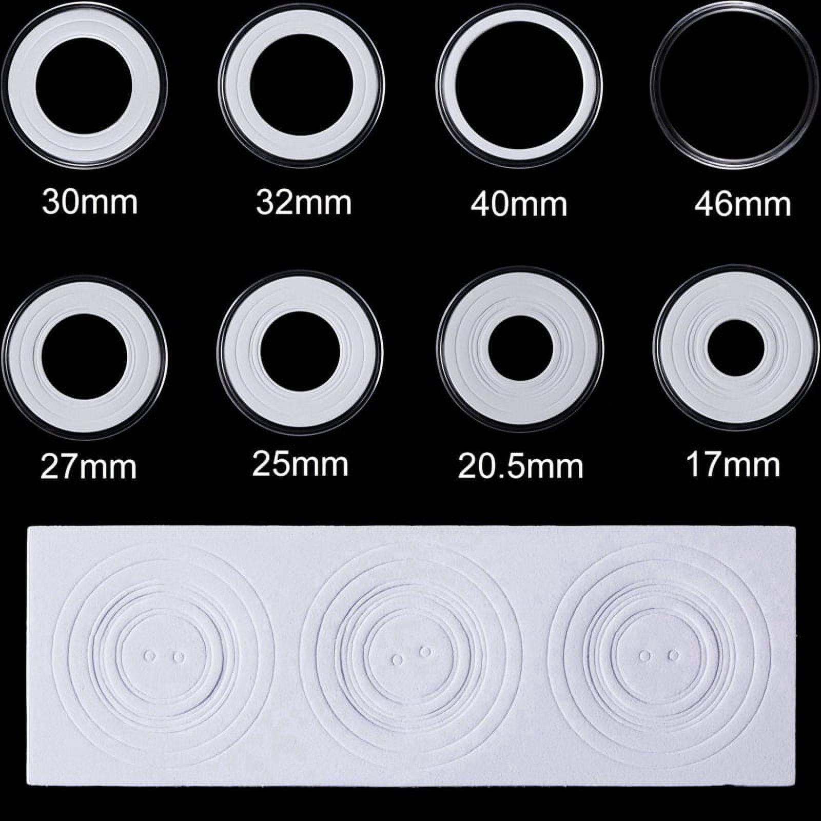 260 Pcs Coin Capsules Holder and Protect Gasket Coin Case for Coin Collection Supplies, 200 Pcs 30Mm &amp; 60 Pcs 46Mm