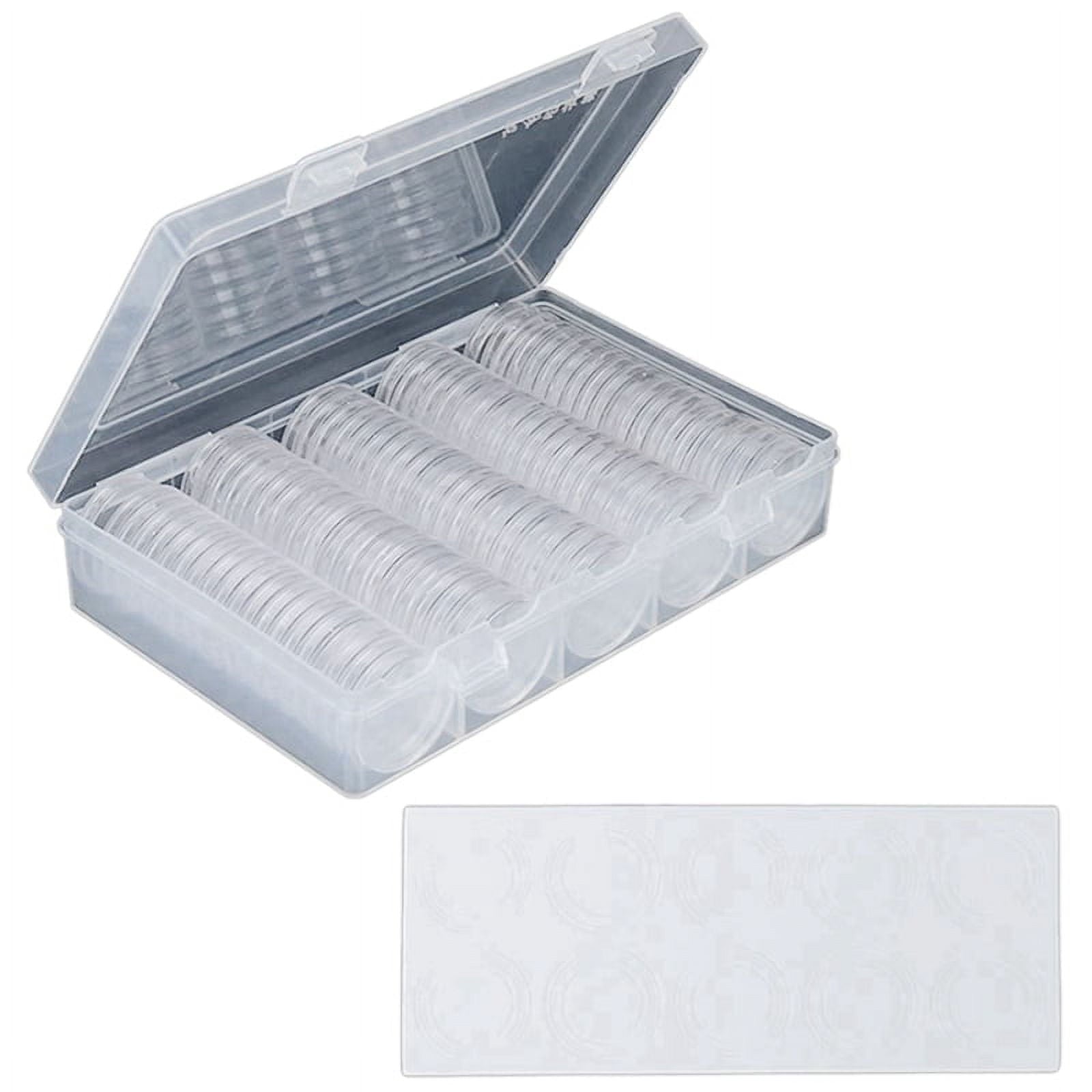 260 Pcs Coin Capsules Holder and Protect Gasket Coin Case for Coin Collection Supplies, 200 Pcs 30Mm &amp; 60 Pcs 46Mm