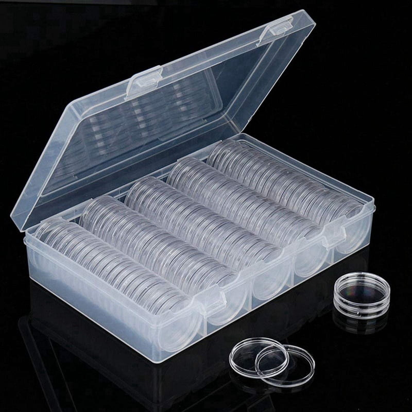 260 Pcs Coin Capsules Holder and Protect Gasket Coin Case for Coin Collection Supplies, 200 Pcs 30Mm &amp; 60 Pcs 46Mm