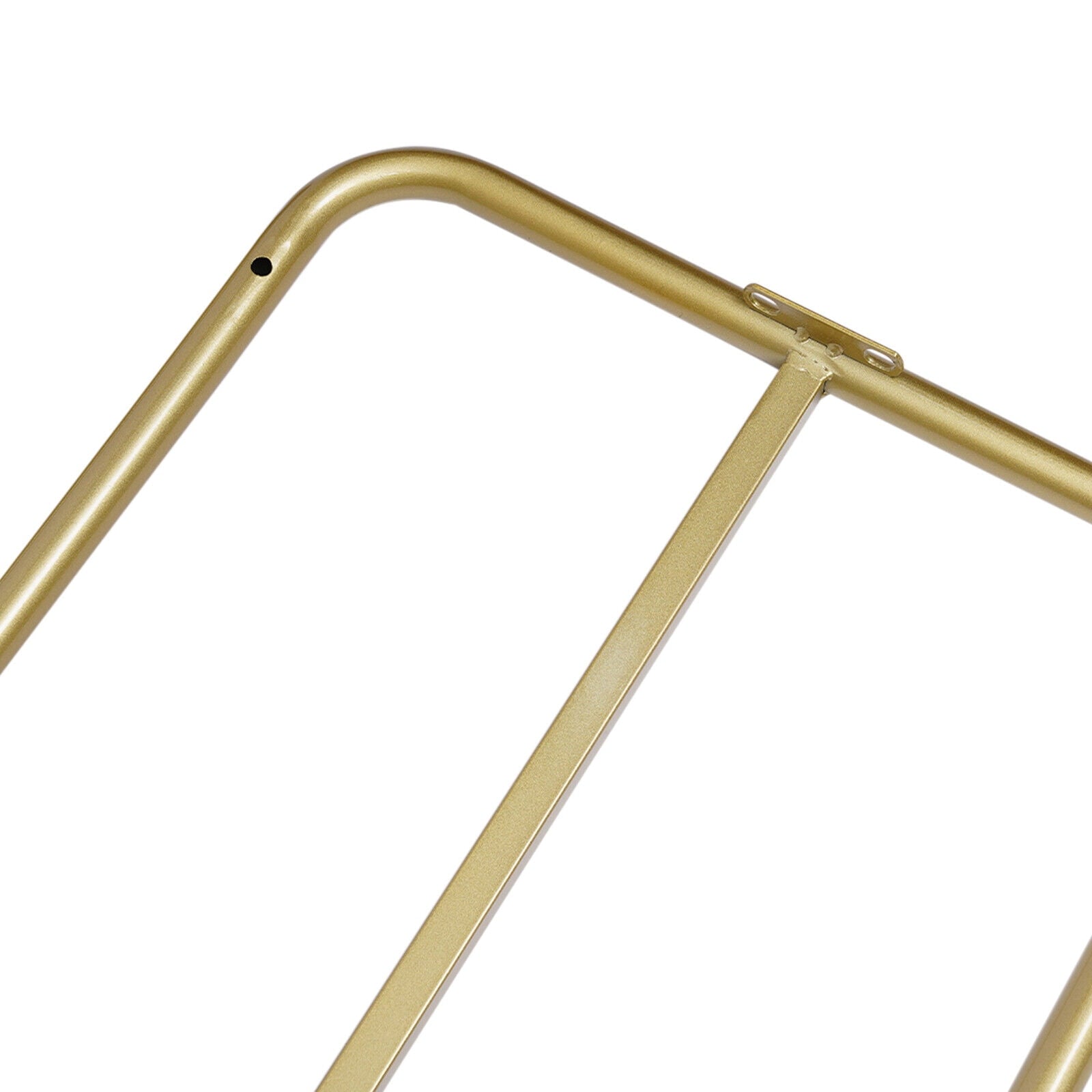 Boutique Adjustable Height Modern 2 Rods 1-Shelf Clothes Rack, Gold