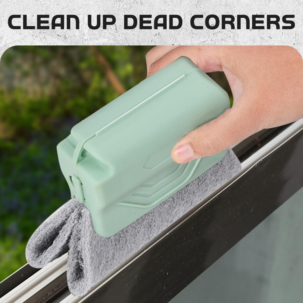 Magic Window Track Cleaner, 2026 New Window Groove Cleaning Brush Tools Set, for Window lides Gaps Tile Lines Shutter Slats Car Vents &amp; Narrow Gaps