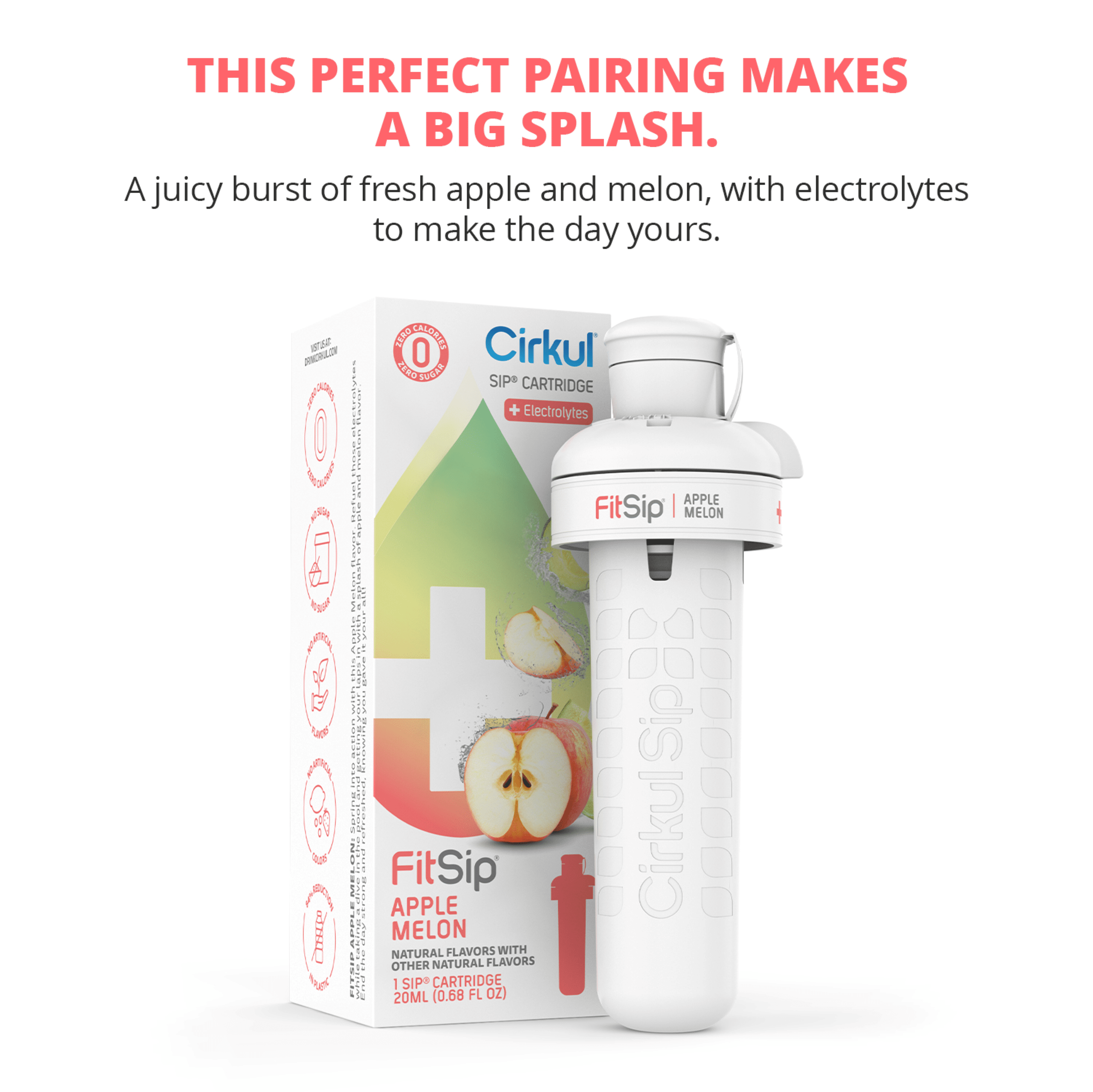 Apple Melon Flavor Cartridge, Drink Mix, 1-Pack