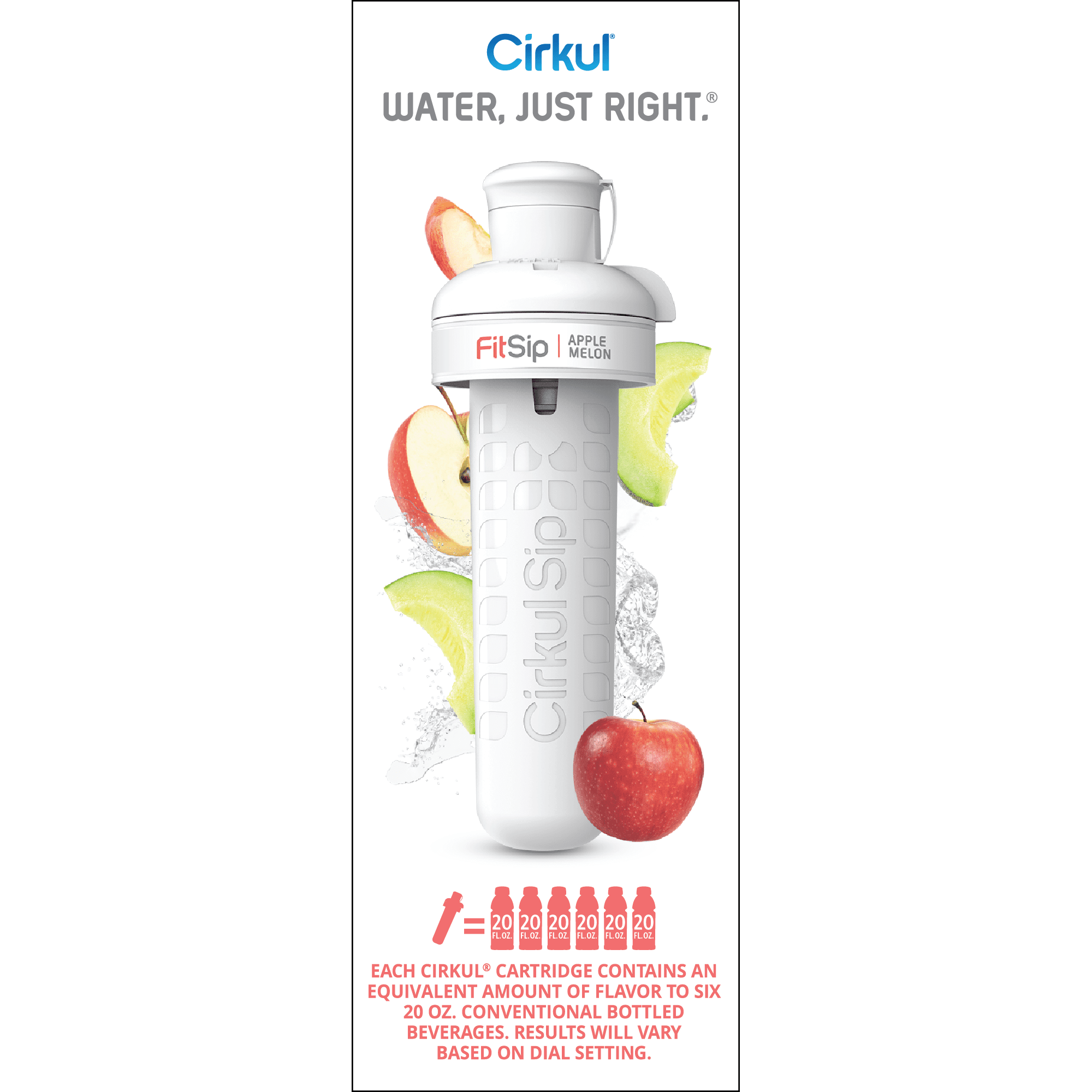 Apple Melon Flavor Cartridge, Drink Mix, 1-Pack