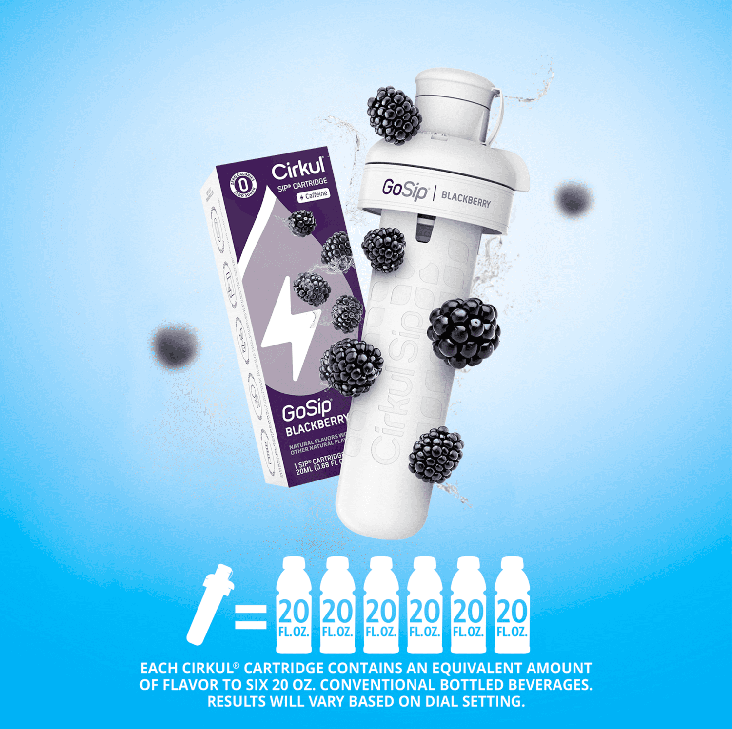 Blackberry Flavor Cartridge, Drink Mix, 1-Pack