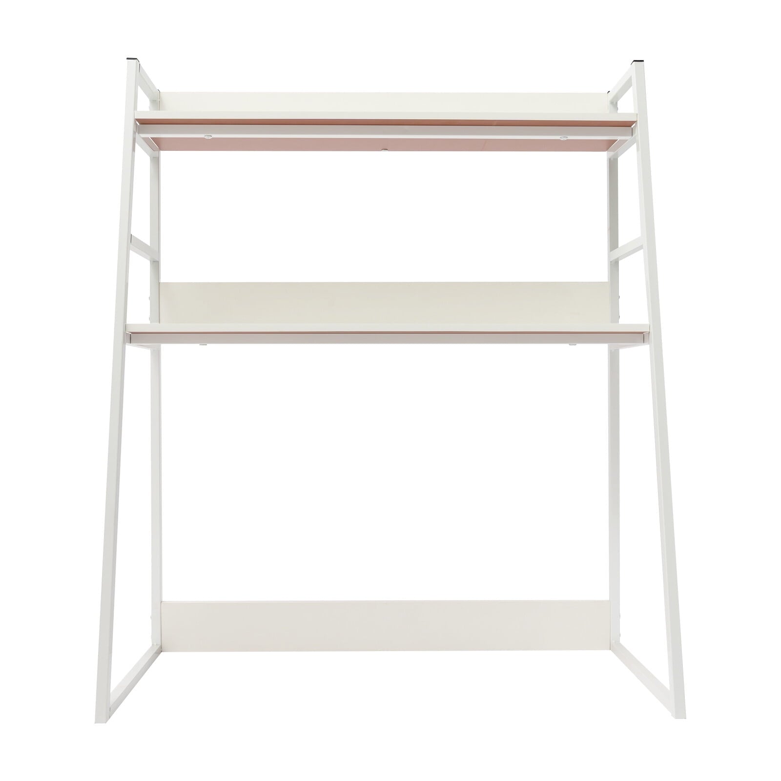 29.5*12.6 Freestanding White Desktop Bookshelf Multipurpose Desktop Hutch Countertop Hutch Bookshelf