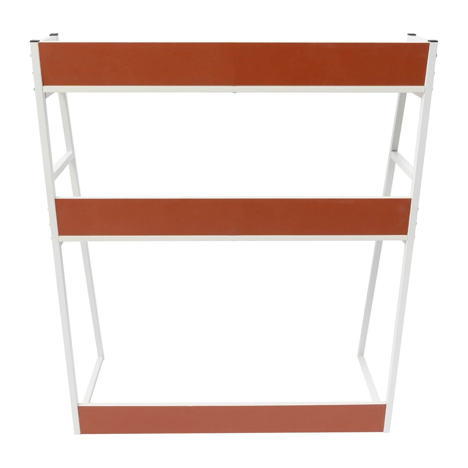 29.5*12.6 Freestanding White Desktop Bookshelf Multipurpose Desktop Hutch Countertop Hutch Bookshelf