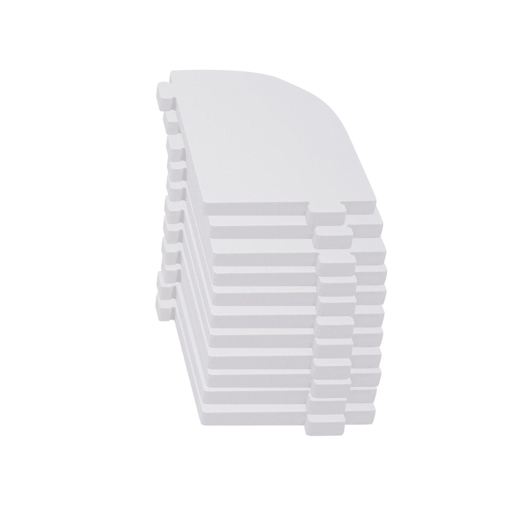 5 Tier Rotating Bookshelf, Indoor White Stackable Bookcase Storage Shelf Round Freestanding Display Rack Revolving Bookcase