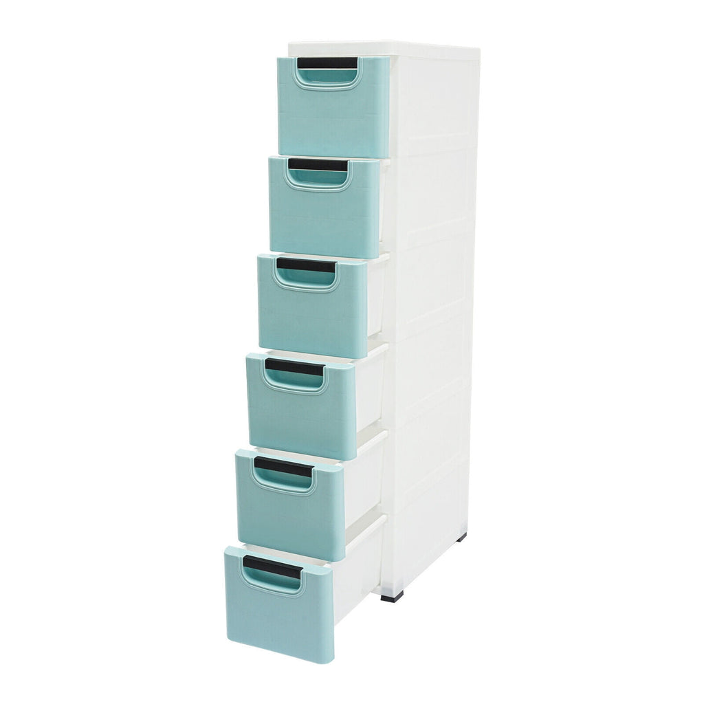 6 Drawers Storage Cabinet, Narrow Space Storage Cabinet Rack for Home Office