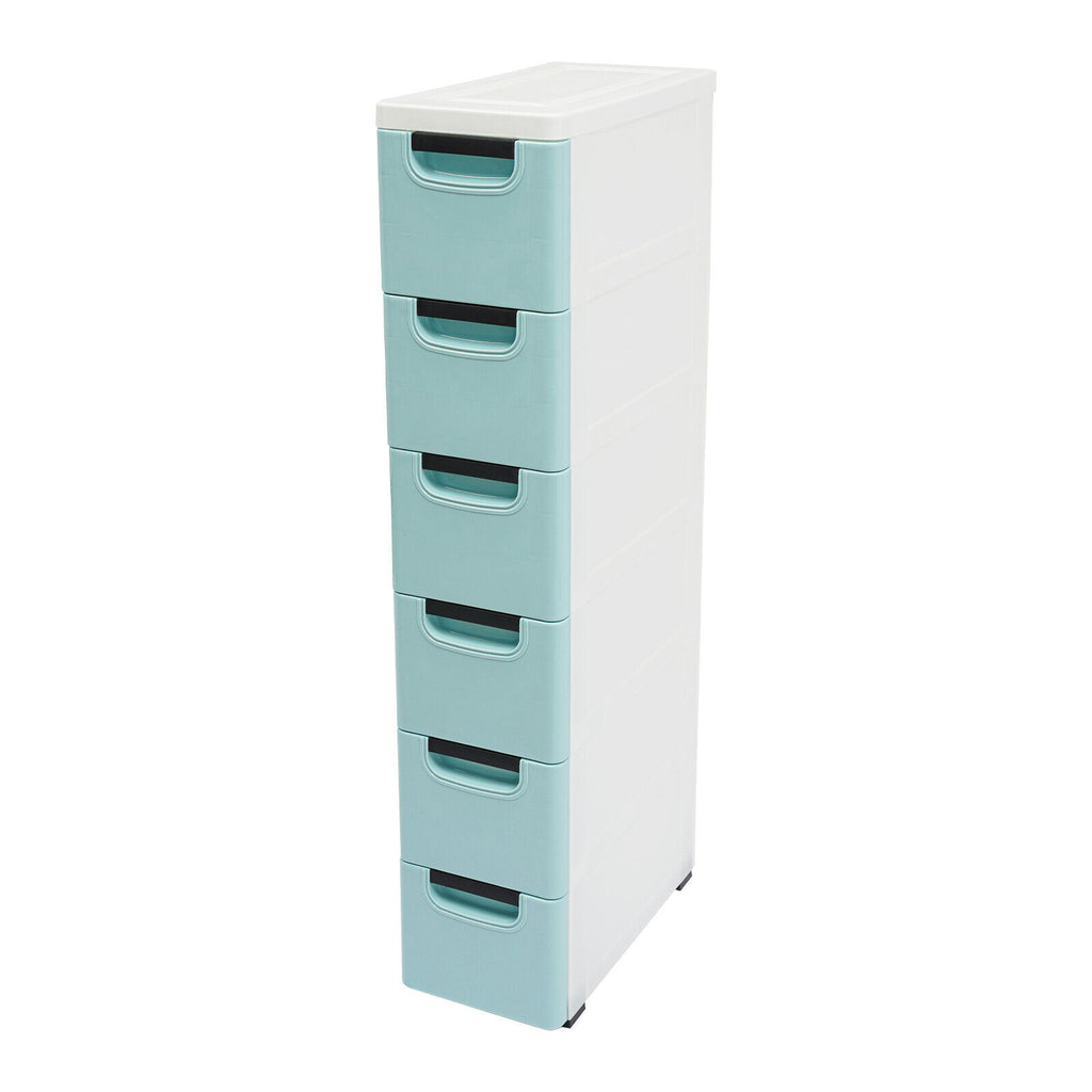 6 Drawers Storage Cabinet, Narrow Space Storage Cabinet Rack for Home Office