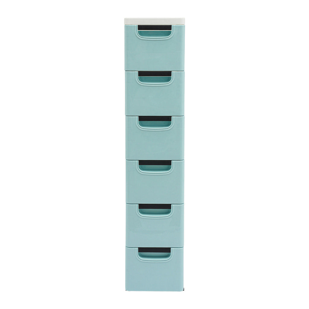 6 Drawers Storage Cabinet, Narrow Space Storage Cabinet Rack for Home Office
