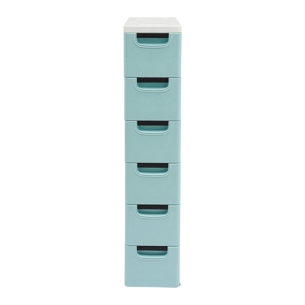 6 Drawers Storage Cabinet, Narrow Space Storage Cabinet Rack for Home Office