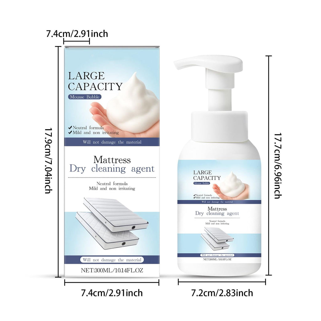 Mattress Cleaner, Furniture Cleaner Upholstery, 300Ml Mild Non-Irritating Mousse Solution, Stain-Lifting Dry Cleaning formula, for Maintaining Fabric Couches, Mattresses, Area