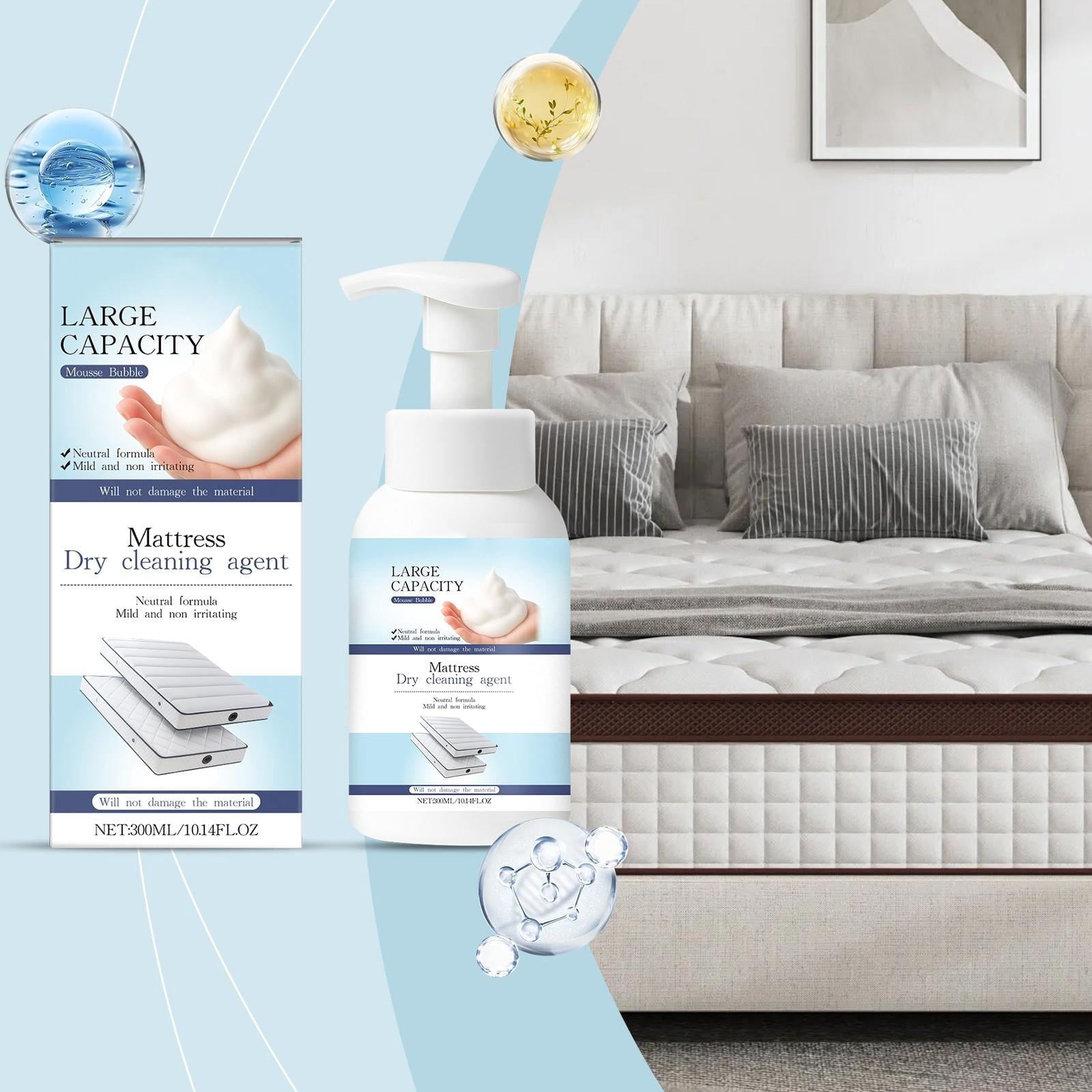 Mattress Cleaner, Furniture Cleaner Upholstery, 300Ml Mild Non-Irritating Mousse Solution, Stain-Lifting Dry Cleaning formula, for Maintaining Fabric Couches, Mattresses, Area