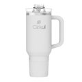 40oz All-Day StrawSip Double-Wall Insulated Stainless Steel Tumbler with Handle, (Light Gray)