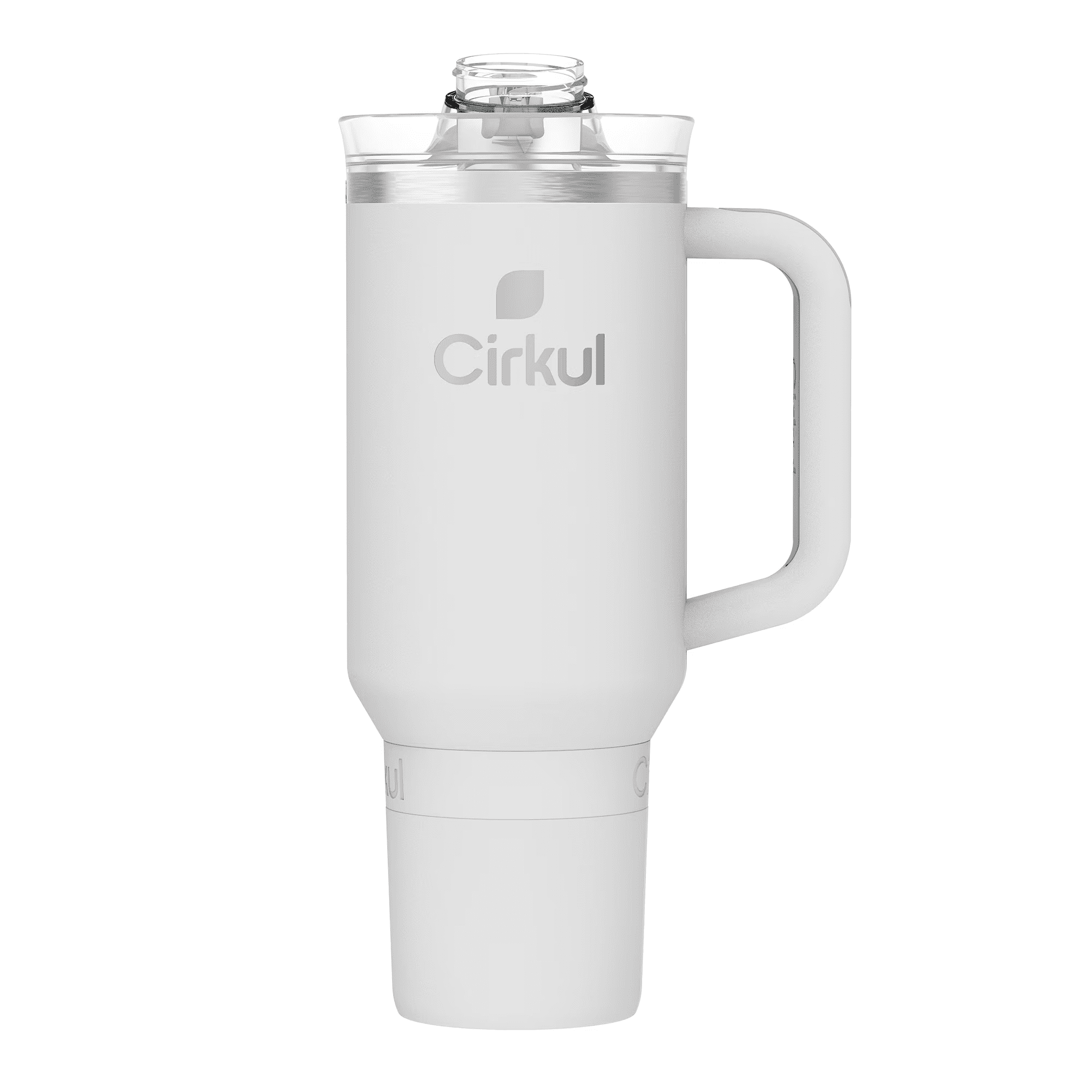 40oz All-Day StrawSip Double-Wall Insulated Stainless Steel Tumbler with Handle, (Light Gray)