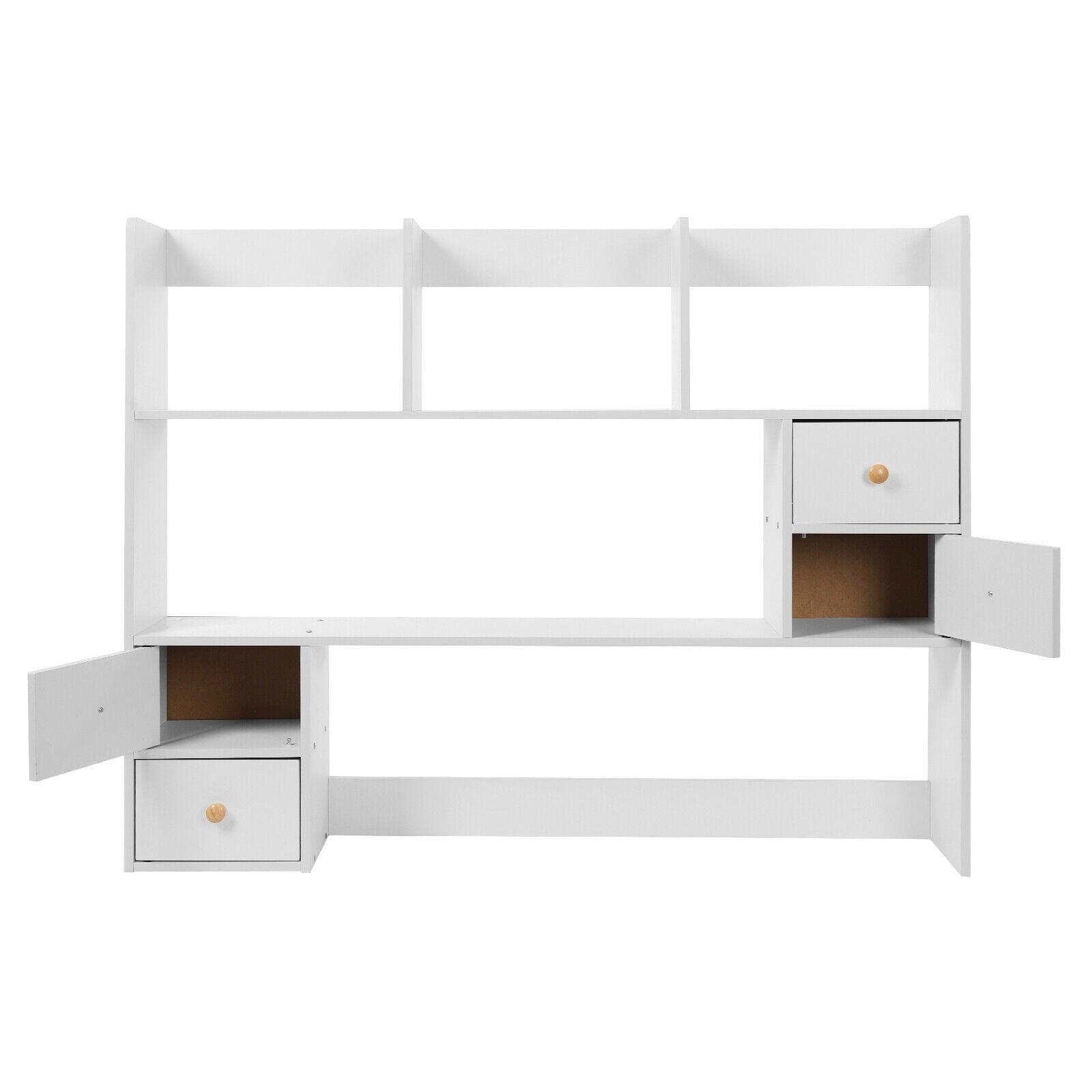 3 Tiers 100cm Office Desktop Organizer Stand Storage Rack Tabletop Display Rack