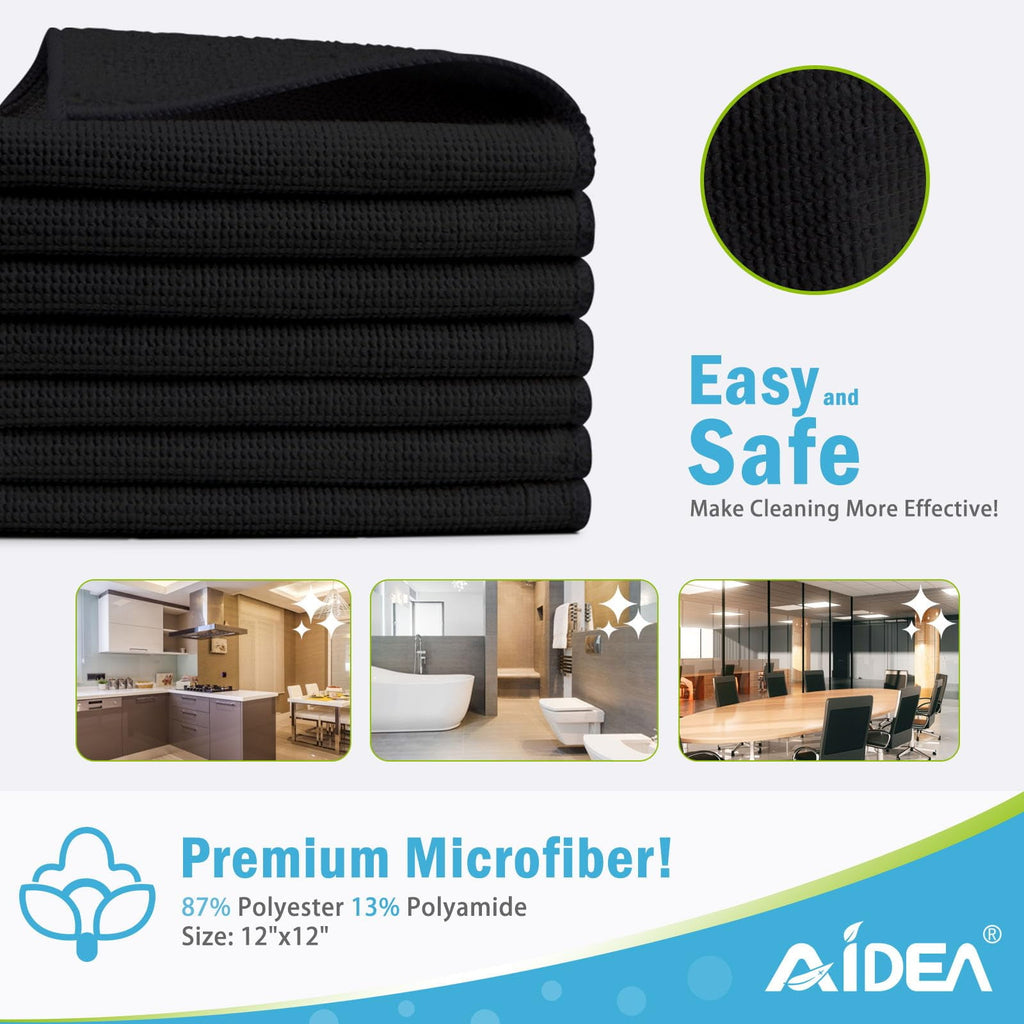 Microfiber Cleaning Cloth-50PK, Soft Microfiber Towels For Cars, Absorbent Cleaning Rags, Lint-Free Streak-Free Wash Cloths For House, Kitchen, Window(12in.x12in)
