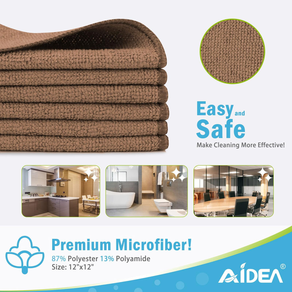 Microfiber Cleaning Cloth-50PK, Soft Microfiber Towels For Cars, Absorbent Cleaning Rags, Lint-Free Streak-Free Wash Cloths For House, Kitchen, Window(12in.x12in)