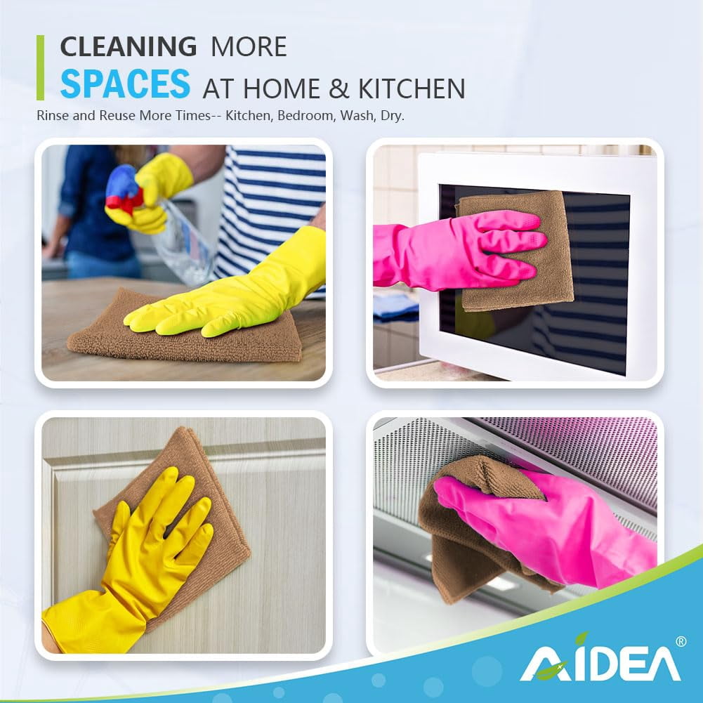 Microfiber Cleaning Cloth-50PK, Soft Microfiber Towels For Cars, Absorbent Cleaning Rags, Lint-Free Streak-Free Wash Cloths For House, Kitchen, Window(12in.x12in)