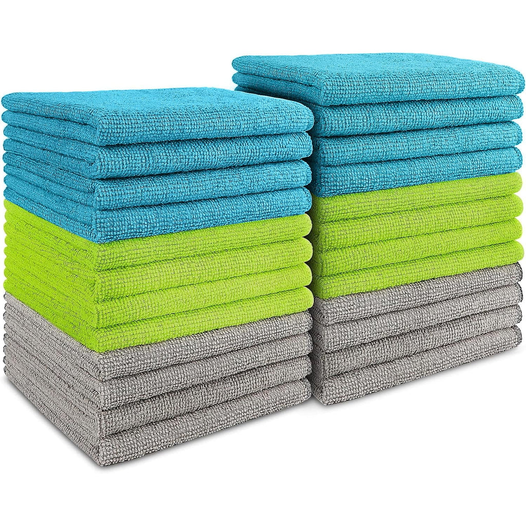 Microfiber Cleaning Cloth-50PK, Soft Microfiber Towels For Cars, Absorbent Cleaning Rags, Lint-Free Streak-Free Wash Cloths For House, Kitchen, Window(12in.x12in)