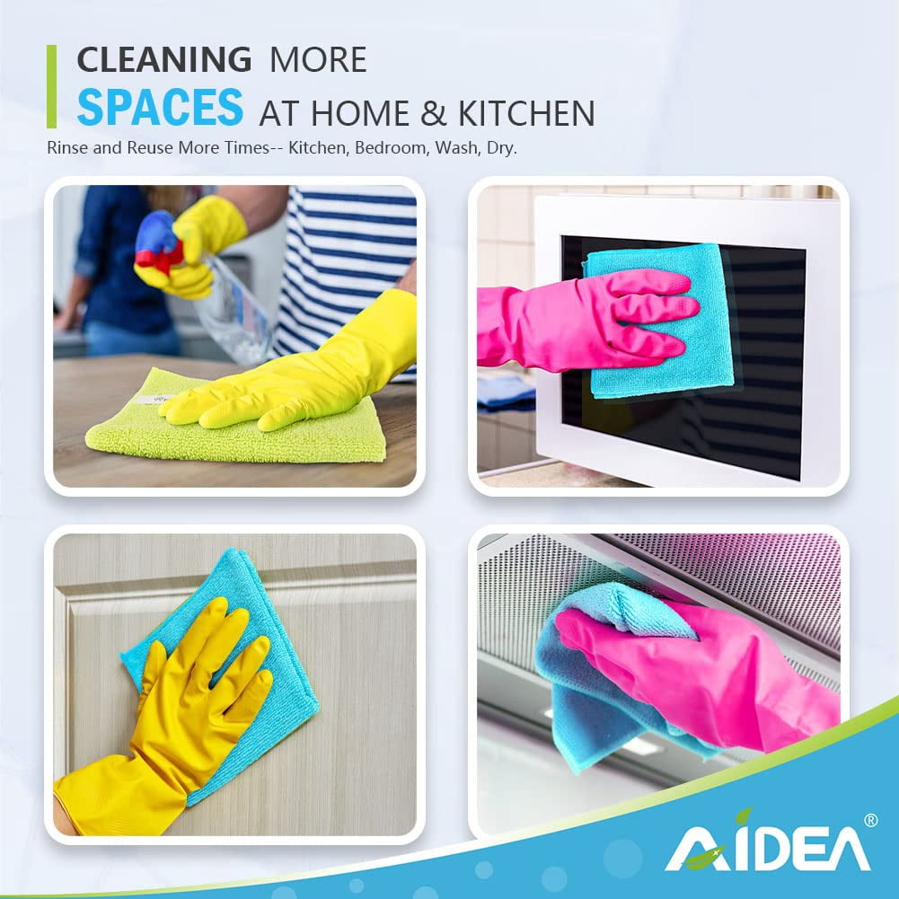 Microfiber Cleaning Cloth-50PK, Soft Microfiber Towels For Cars, Absorbent Cleaning Rags, Lint-Free Streak-Free Wash Cloths For House, Kitchen, Window(12in.x12in)