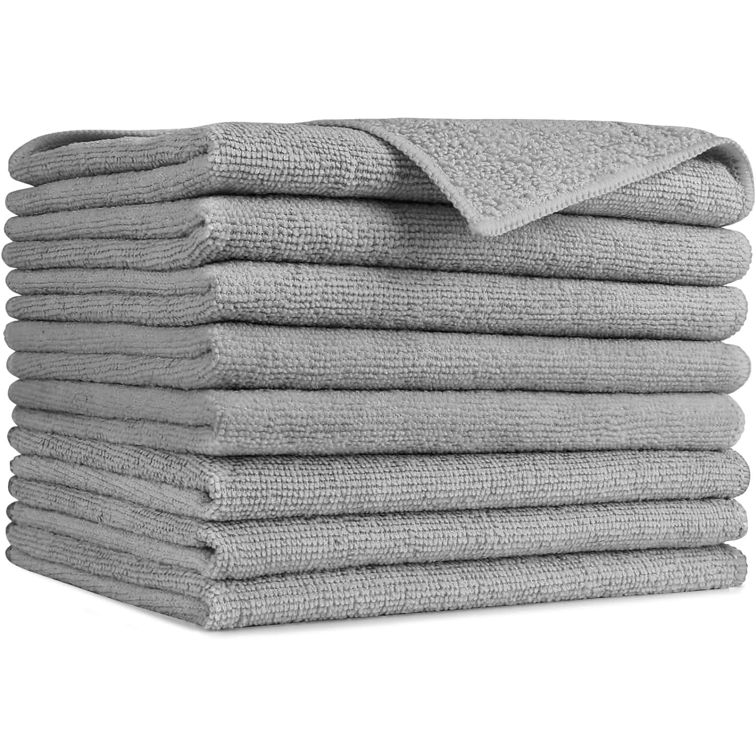 Microfiber Cleaning Cloth-50PK, Soft Microfiber Towels For Cars, Absorbent Cleaning Rags, Lint-Free Streak-Free Wash Cloths For House, Kitchen, Window(12in.x12in)