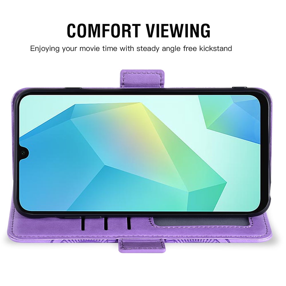 Asuwish Compatible with Samsung Galaxy A10e Wallet Phone Case and Tempered Glass Screen Protector Flip Credit Card Holder Stand Mandala Flower Cell Cover for A 10e 10ae S102DL Women Men Pink