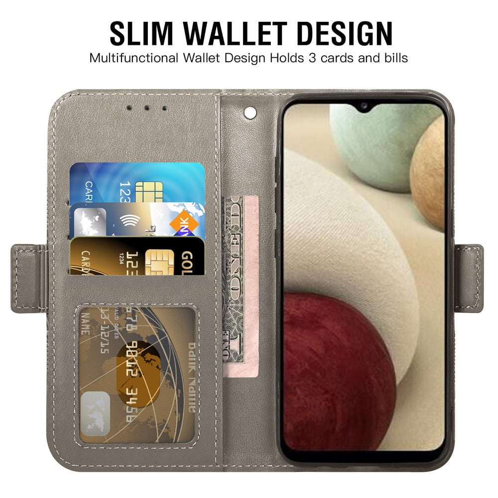 Asuwish Compatible with Samsung Galaxy A10e Wallet Phone Case and Tempered Glass Screen Protector Flip Credit Card Holder Stand Mandala Flower Cell Cover for A 10e 10ae S102DL Women Men Pink
