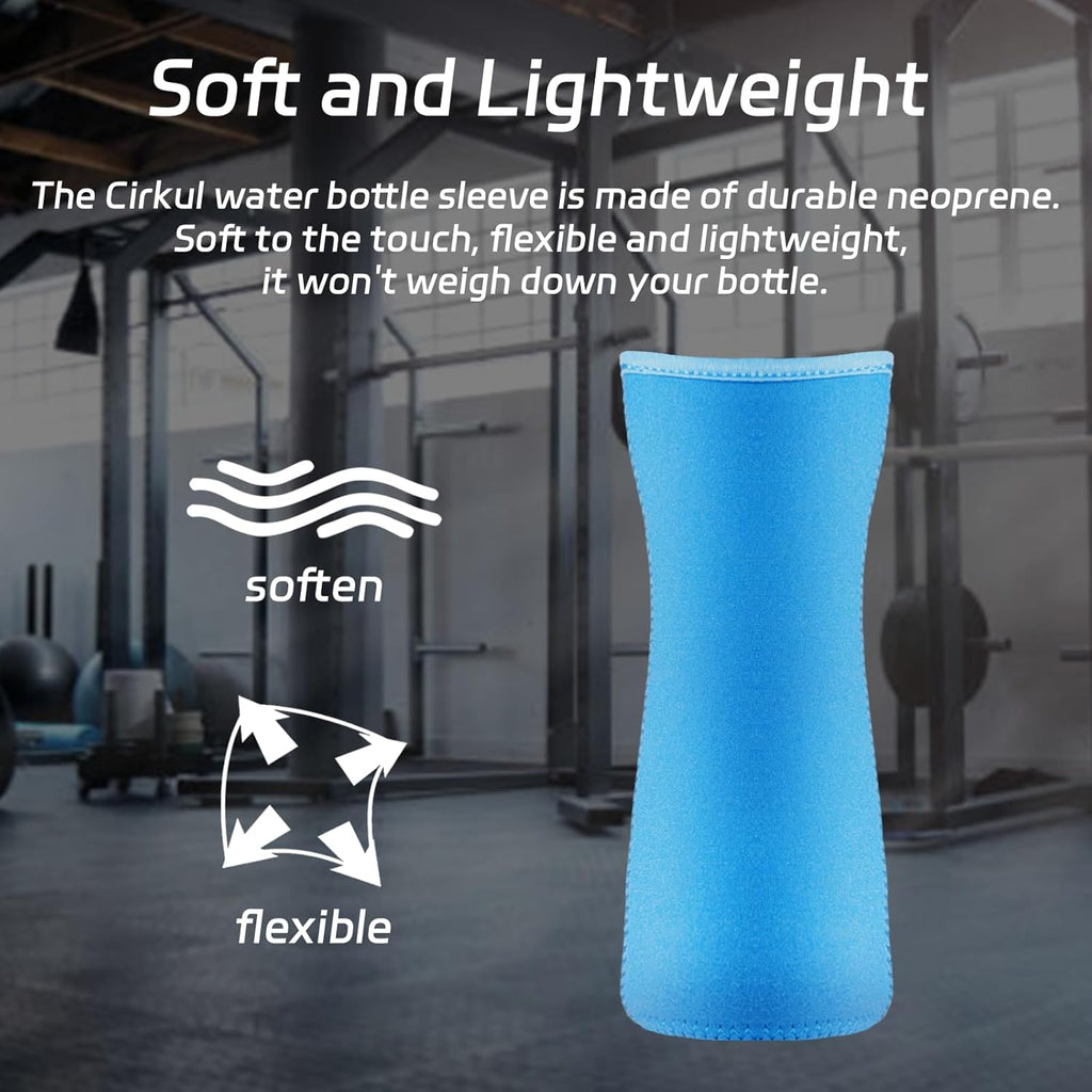 Water Bottle 2Pcs, 22oz Water Bottle Plastic and Stainless Steel Bottle  Water Bottle Cover for Retaining Temperature - Black