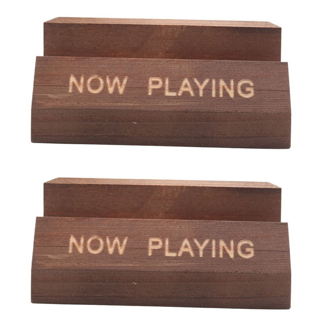 2X NOW Playing Vinyl Record Stand Vinyl Record Holder Display Wood Records Storage Stands