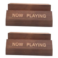 2X NOW Playing Vinyl Record Stand Vinyl Record Holder Display Wood Records Storage Stands