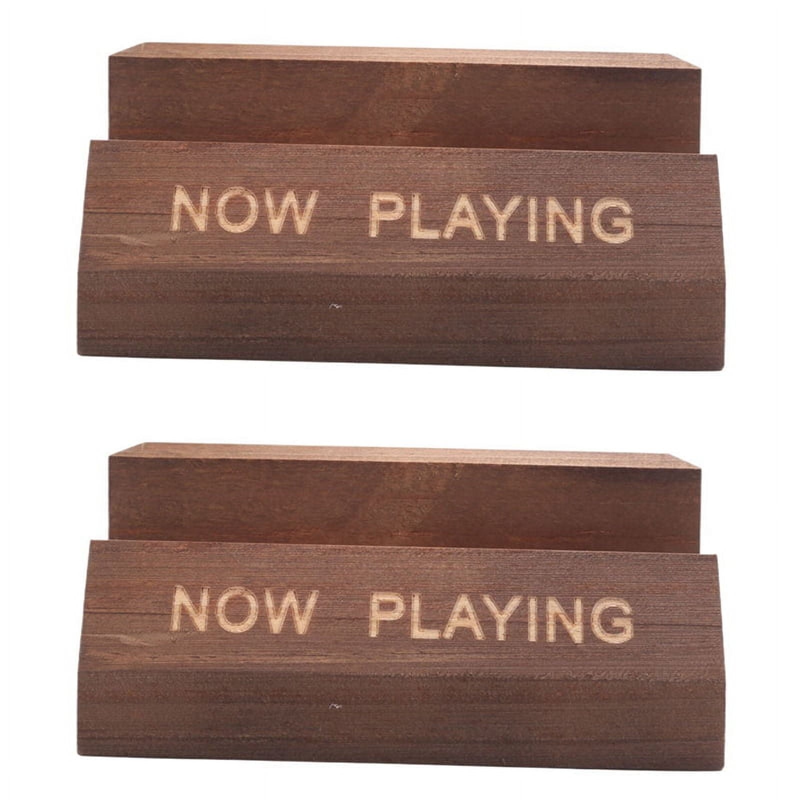 2X NOW Playing Vinyl Record Stand Vinyl Record Holder Display Wood Records Storage Stands