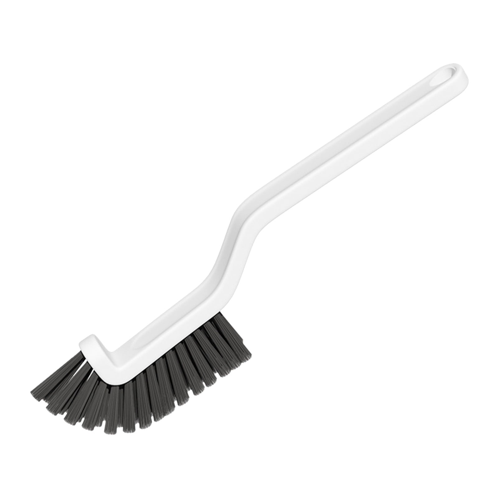 Bathroom Cleaning Brush Stiff Bristle Scrubber 11.4 Inch Plastic Handle Sweeping Tool to Clean Kitchen Tiles