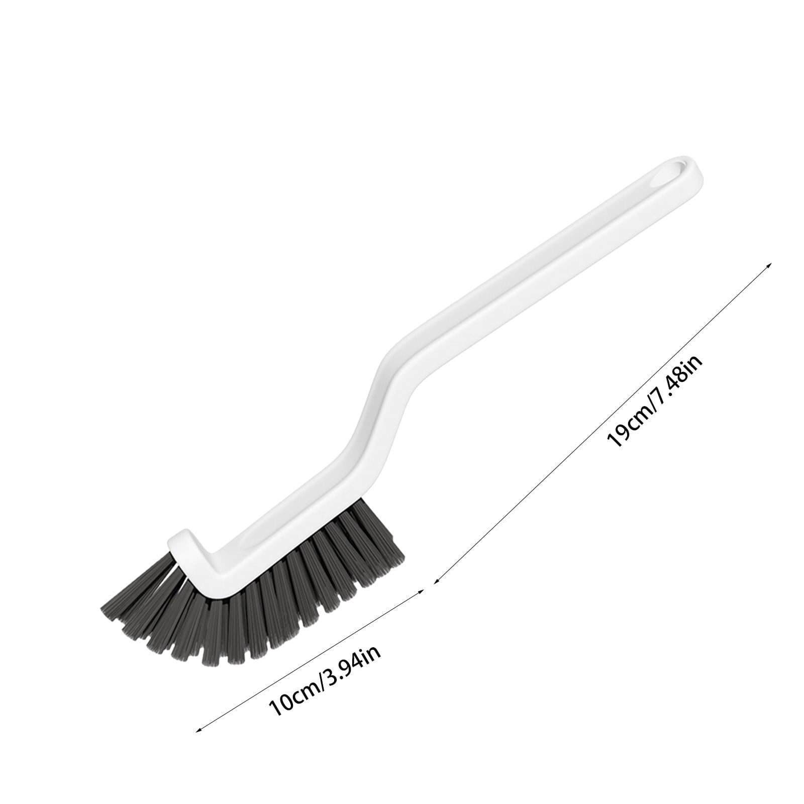 Bathroom Cleaning Brush Stiff Bristle Scrubber 11.4 Inch Plastic Handle Sweeping Tool to Clean Kitchen Tiles